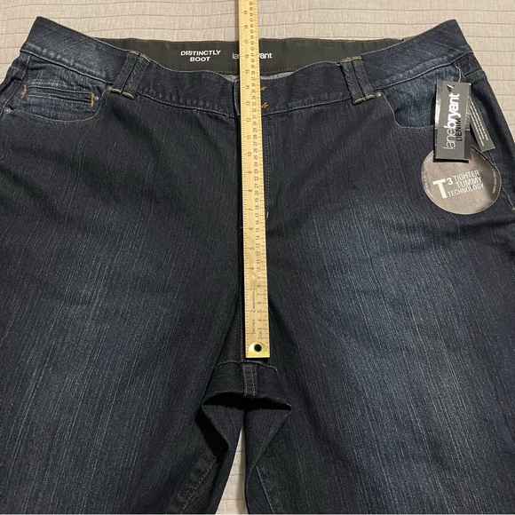 LANE BRYANT Distinctly Boot Cut Jeans Dark Wash Stretch Size 28 - Picture 7 of 11